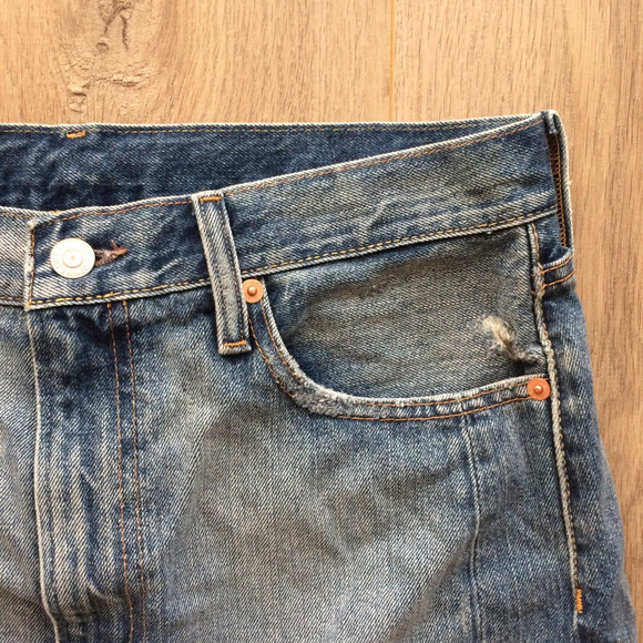 Denim Supply Ralph Lauren Frayed Denim Skirt Curti - Picture 5 of 8